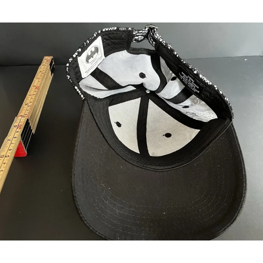 DC Comics Batman Womens Lace Baseball Hat Cap Black White Curved Bill Adjustable